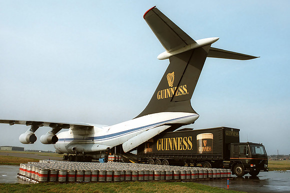 Ilyushin IL-76 - wearing a special '1-day only' livery for a Guinness photoshoot